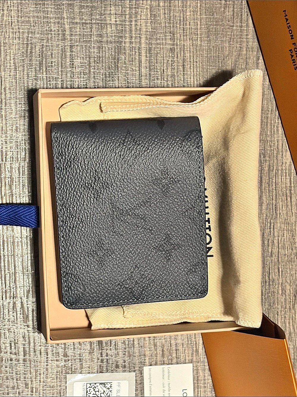 Louis Vuitton Slender Wallet Monogram Shadow Black